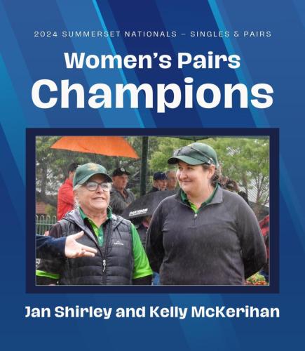 Jan 5 National women's pairs winners, Jill Shirley and Kelly McKerihen.