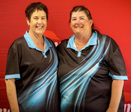 National pairs runners up, Sandra Keith and Tanya Woodham.