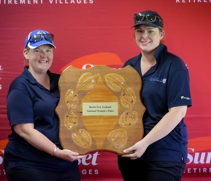 National pairs champions Mandy Boyd and Kirsten Edwards.